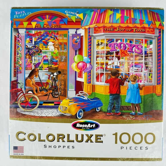Roseart Other - Roseart Colorluxe “Shoppes” 1000 Piece Puzzle